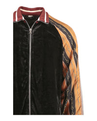 Gucci Gucci Mens Mixed Media Track Jacket
