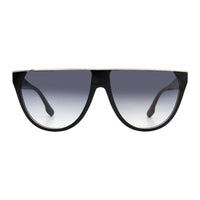 Victoria Beckham Sunglasses Rectangle Full Rim, Metallic Forced Green Frame and Smoke Gradient Lens VB682S305