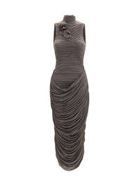 Magda Butrym Women Draped High-Neck Midi Dress