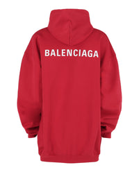 Balenciaga Balenciaga Womens Medium Fit Logo Hoodie