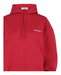 Balenciaga Balenciaga Womens Medium Fit Logo Hoodie