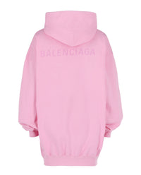 Balenciaga Womens Oversized Logo Hoodie
