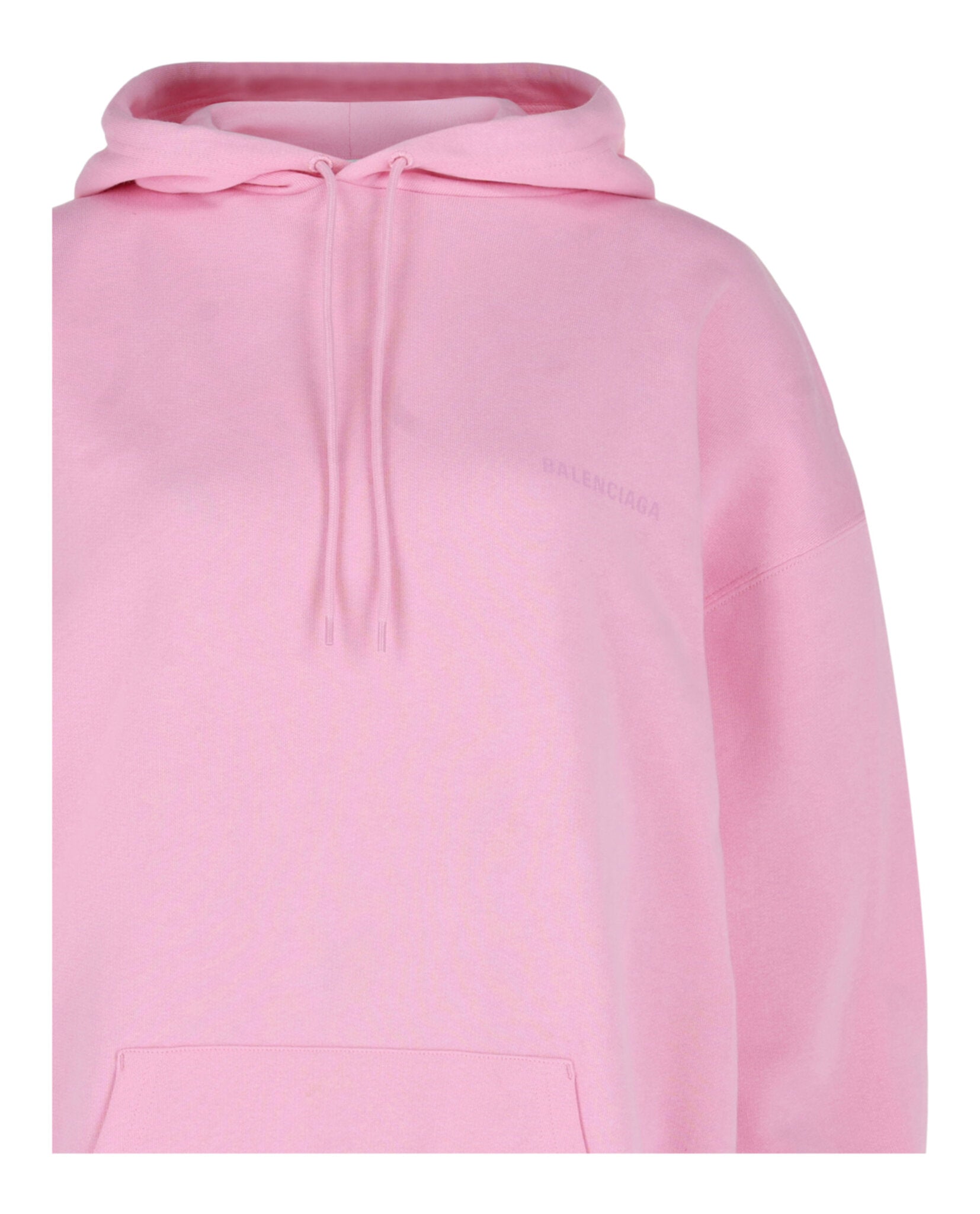 Balenciaga Womens Oversized Logo Hoodie