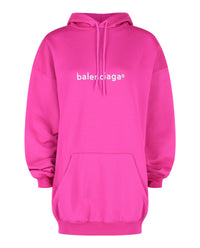 Balenciaga Womens Copyright Logo Hoodie