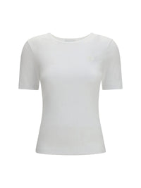 GANNI Ganni Women Ribbed Cotton T-Shirt