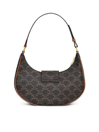Celine Women Medium Ava Triomphe Bag In Triomphe Canvas And Calf Leather Leather