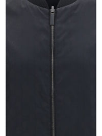 Gucci Men Reversible Zip Jacket In Lightweight Silk Faille
