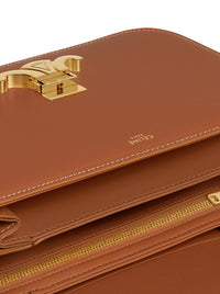 Celine Women Triomphe Classique Bag In Natural Tan Calf Leather