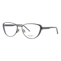 Saint Laurent Saint Laurent Eyeglasses Cat Eye Full Rim, Black Frame and Clear Demo Lenses Lens SLM92003