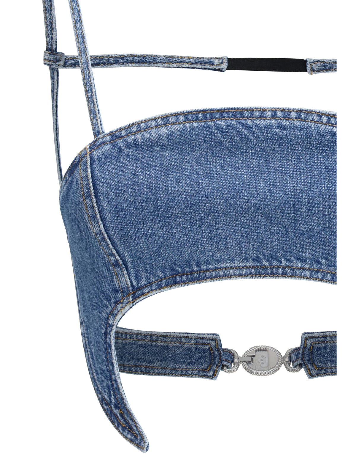 Marine Serre Women Denim Moon Top