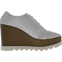 Unfazed Womens Faux Leather Lifestyle Wedge Heels