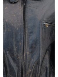 Magda Butrym Women Vintage Leather Jacket With Drawstring