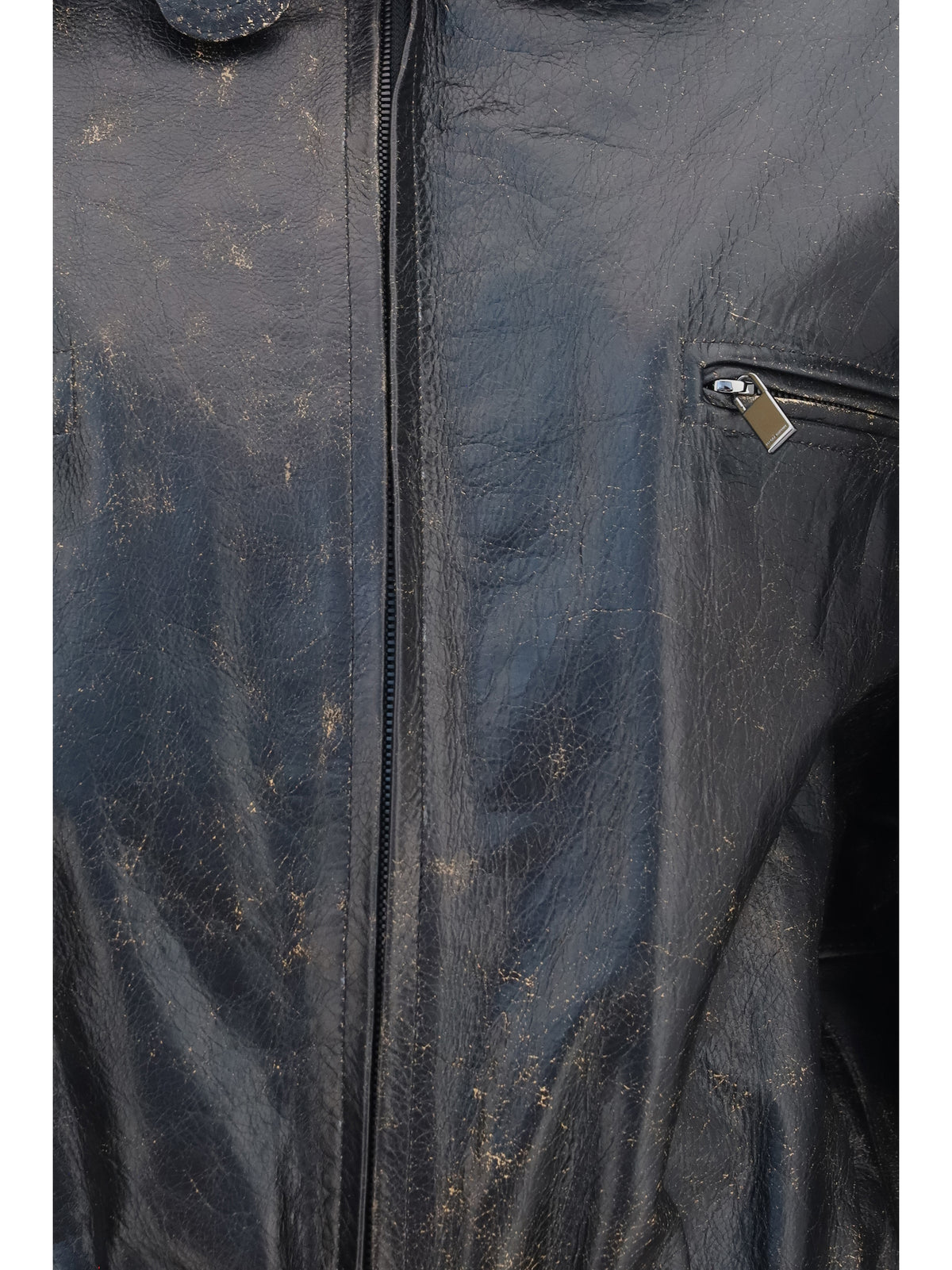 Magda Butrym Women Vintage Leather Jacket With Drawstring