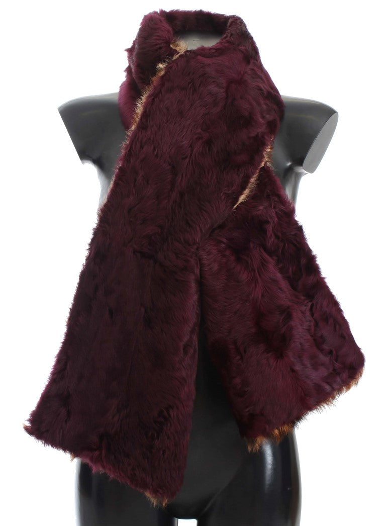 Dolce & Gabbana Leopard Print Fur Scarf