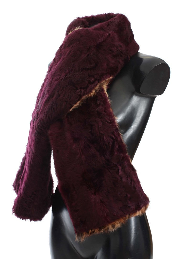 Dolce & Gabbana Leopard Print Fur Scarf