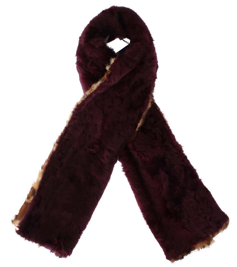 Dolce & Gabbana Leopard Print Fur Scarf