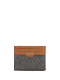 FERRAGAMO Ferragamo Men Monogram Leather Cardholder