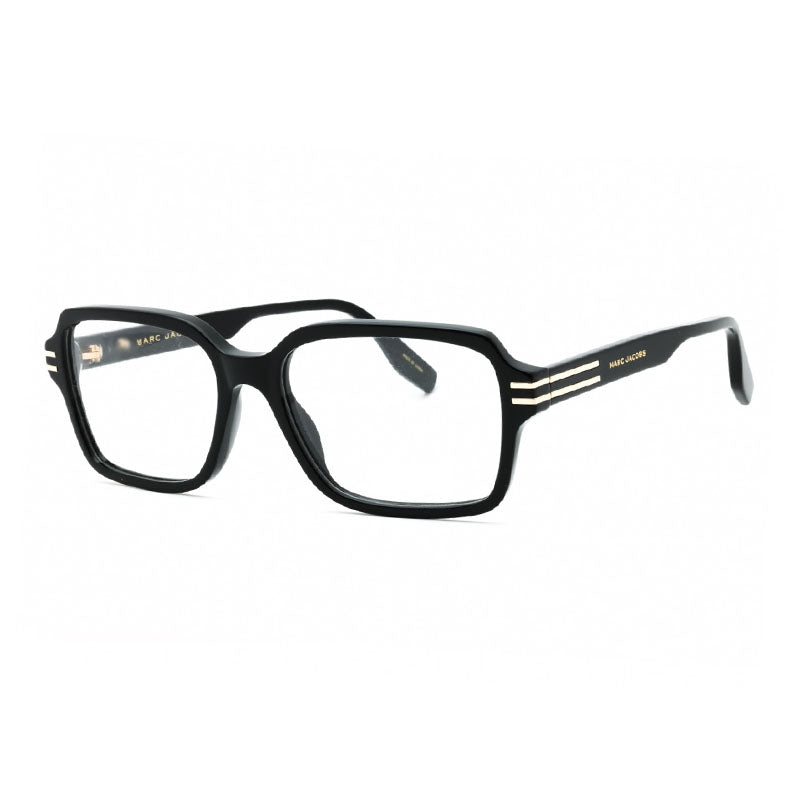 Marc Jacobs Marc Jacobs Eyeglasses Square Full Rim, Black Frame and Clear Demo Lenses Lens MARC607080700