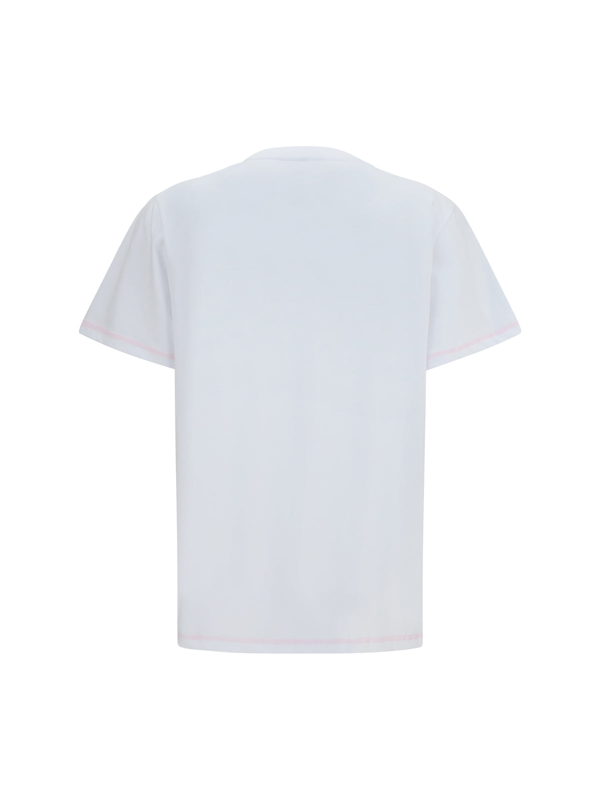 Ganni Women Cotton Raspberry T-Shirt