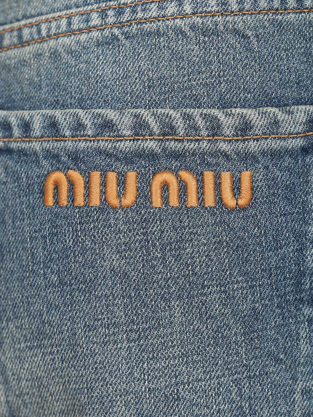 Miu Miu Women Five-Pocket Denim Trousers