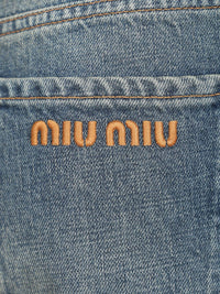 Miu Miu Women Five-Pocket Denim Trousers