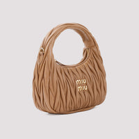 Miu Miu Small Wander Matelassé Hobo Bag Women
