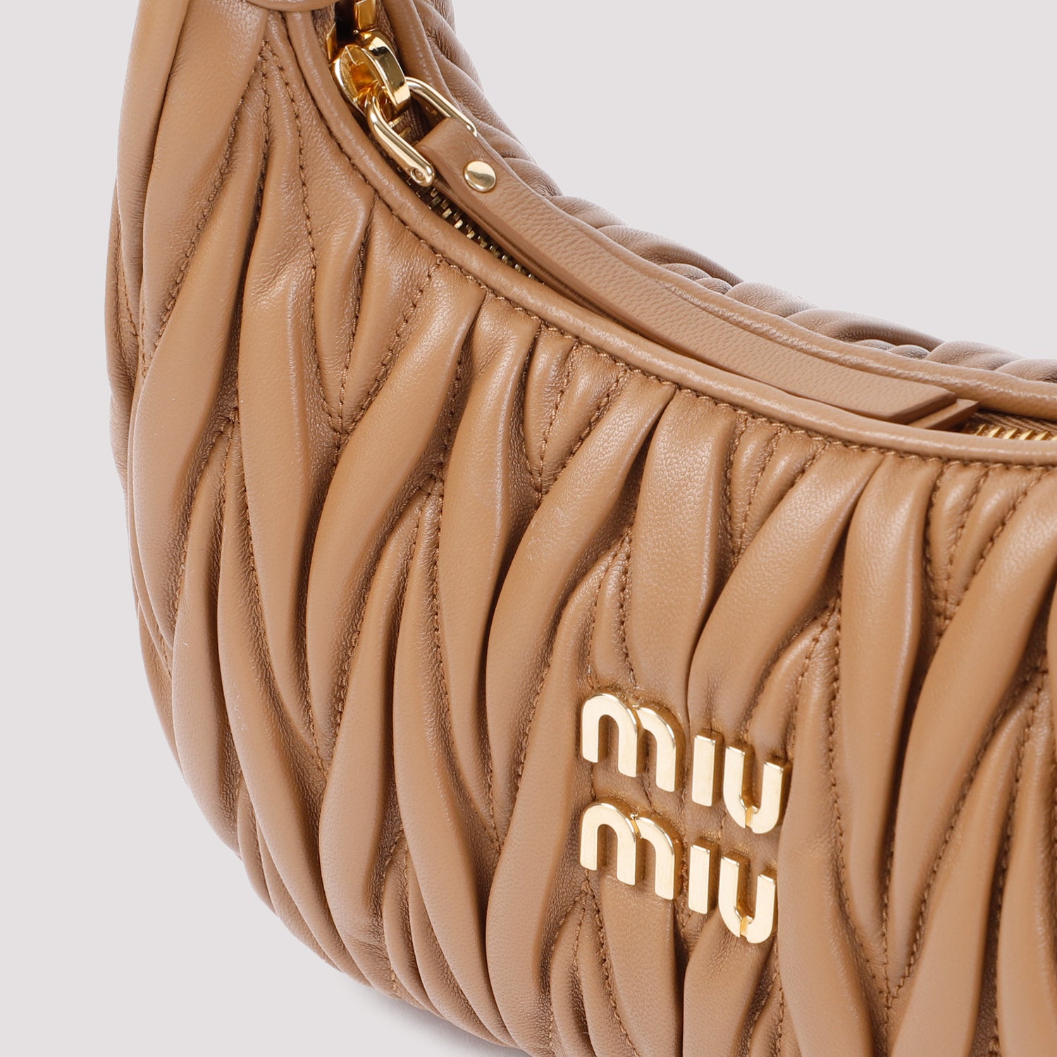 Miu Miu Small Wander Matelassé Hobo Bag Women