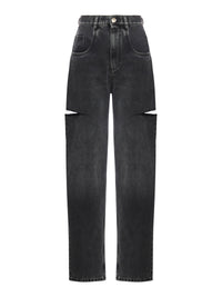 Maison Margiela Women High-Waisted Side-Cut Jeans