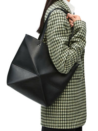 Loewe Women Puzzle Fold Tote Bag In Polished Calfskin