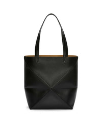 Loewe Women Puzzle Fold Tote Bag In Polished Calfskin