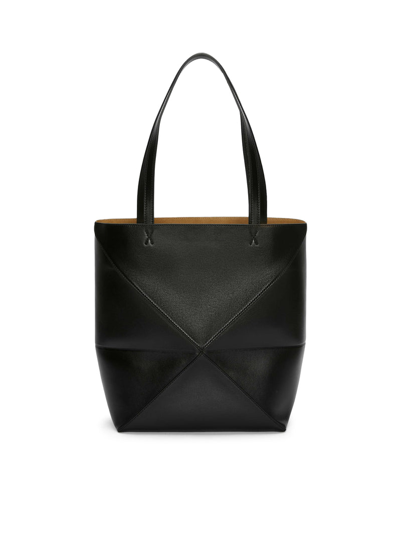 Loewe Women Puzzle Fold Tote Bag In Polished Calfskin