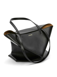 Loewe Women Puzzle Fold Tote Bag In Polished Calfskin