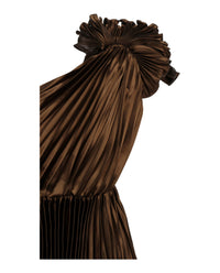 Gucci Womens Plisse One-Shoulder Gown