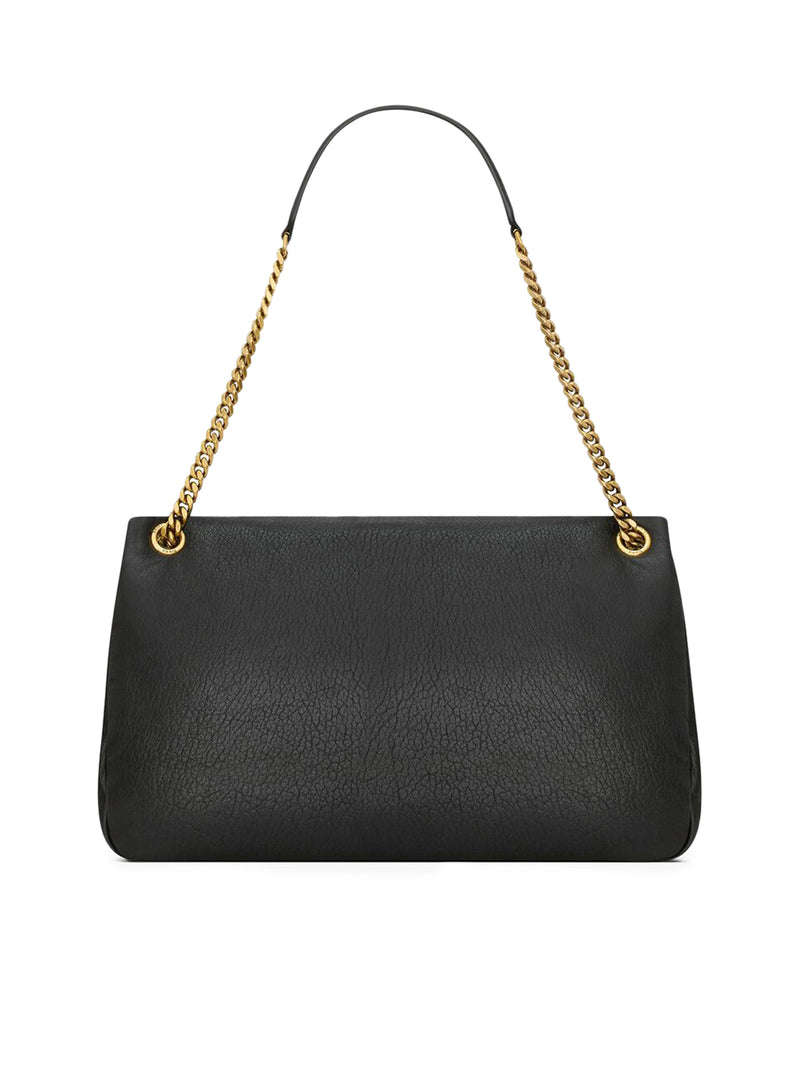 Saint Laurent Women Calypso Large Bag In Natural Grain Lambskin