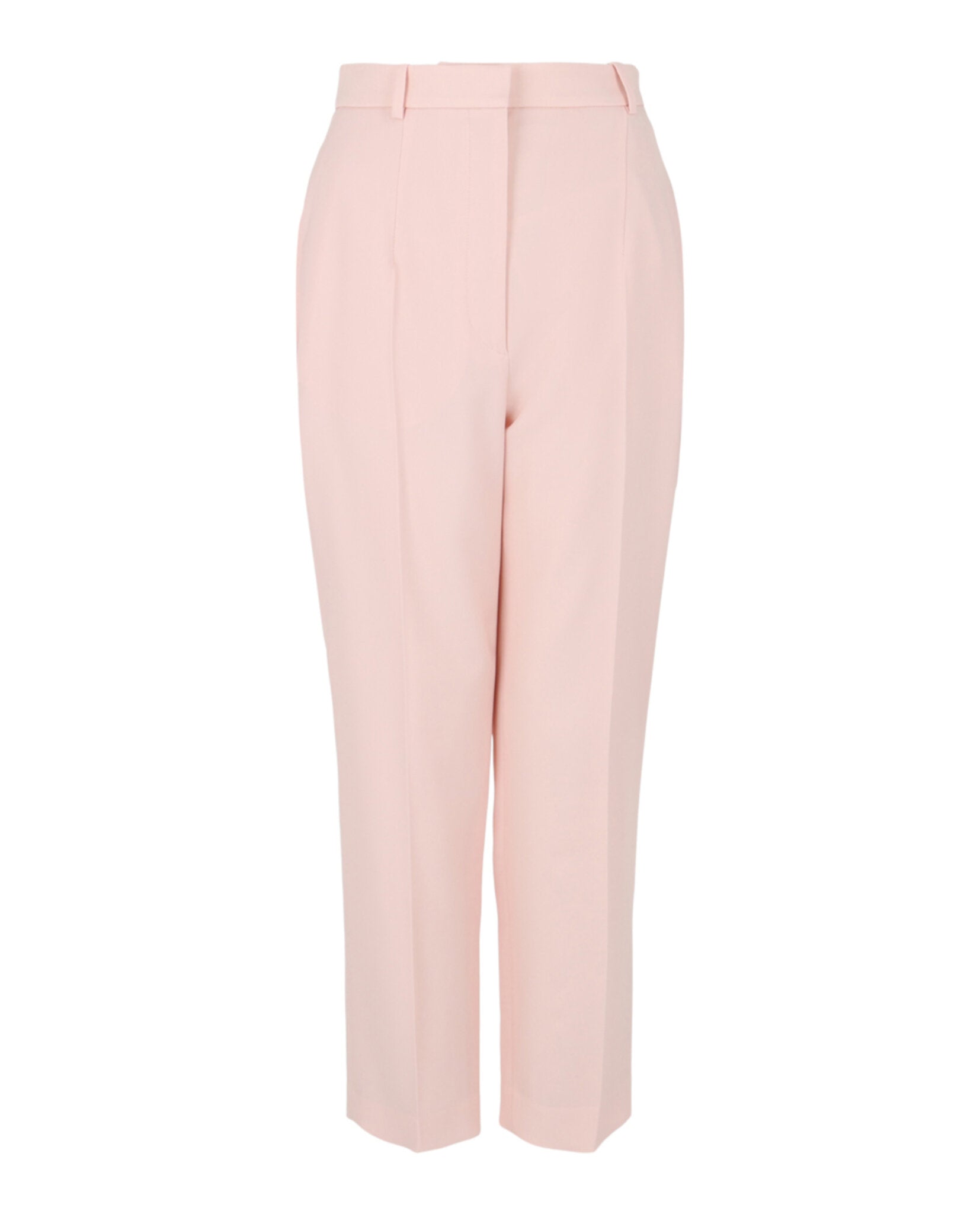 Alexander McQueen Womens High Waisted Wool Trousers