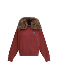 PRADA Prada Women Sweatshirt With A Shearling Collar