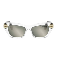 Dior Dior Sunglasses Square Full Rim, Transparent/Black Frame and Silver Mirror Lens CDIORB2U89A4