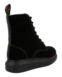 Alexander McQueen Womens Hybrid Lace Up Boot