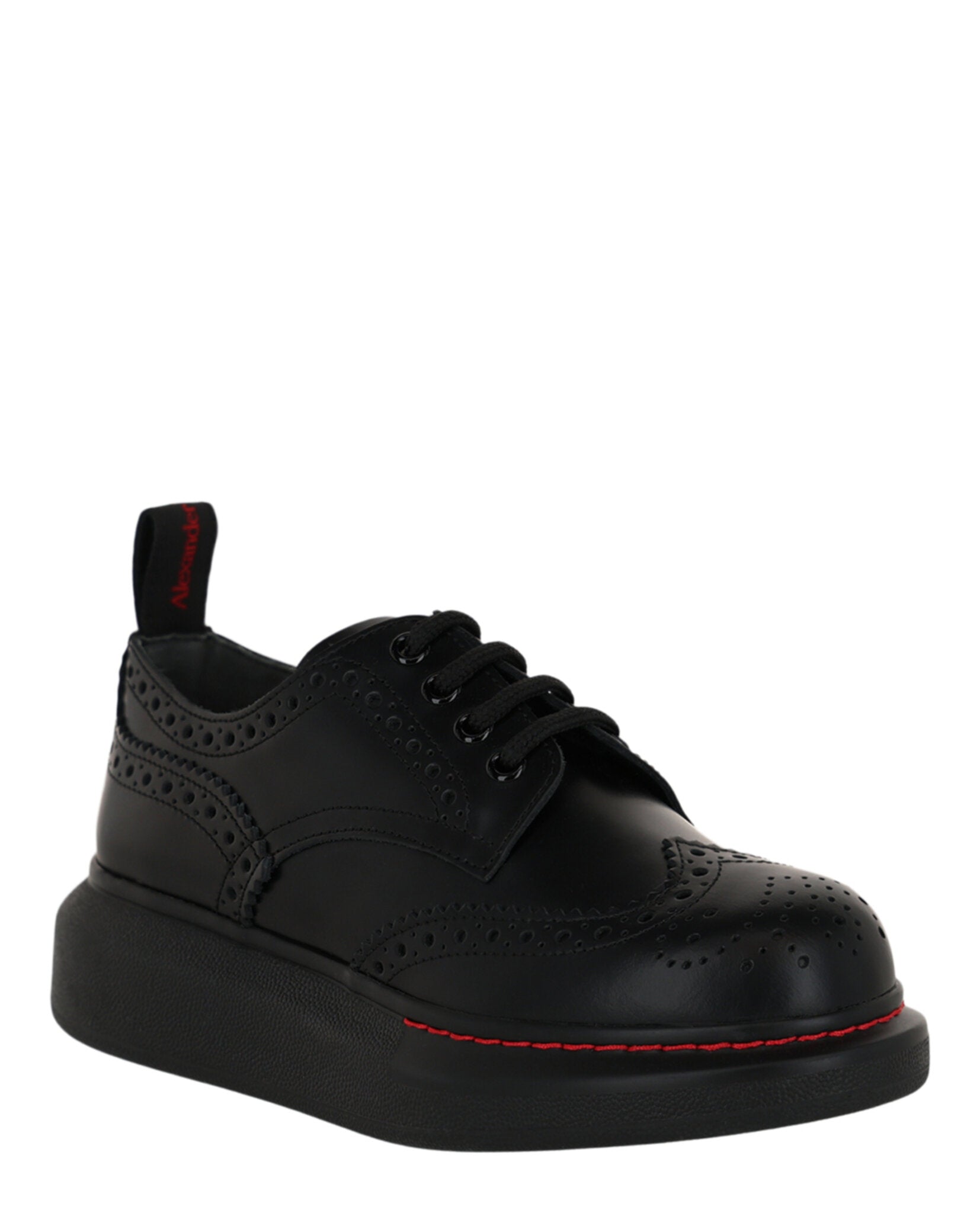 Alexander McQueen Womens Liquid Spaz Lace-Up Brogues