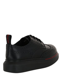 Alexander McQueen Womens Liquid Spaz Lace-Up Brogues