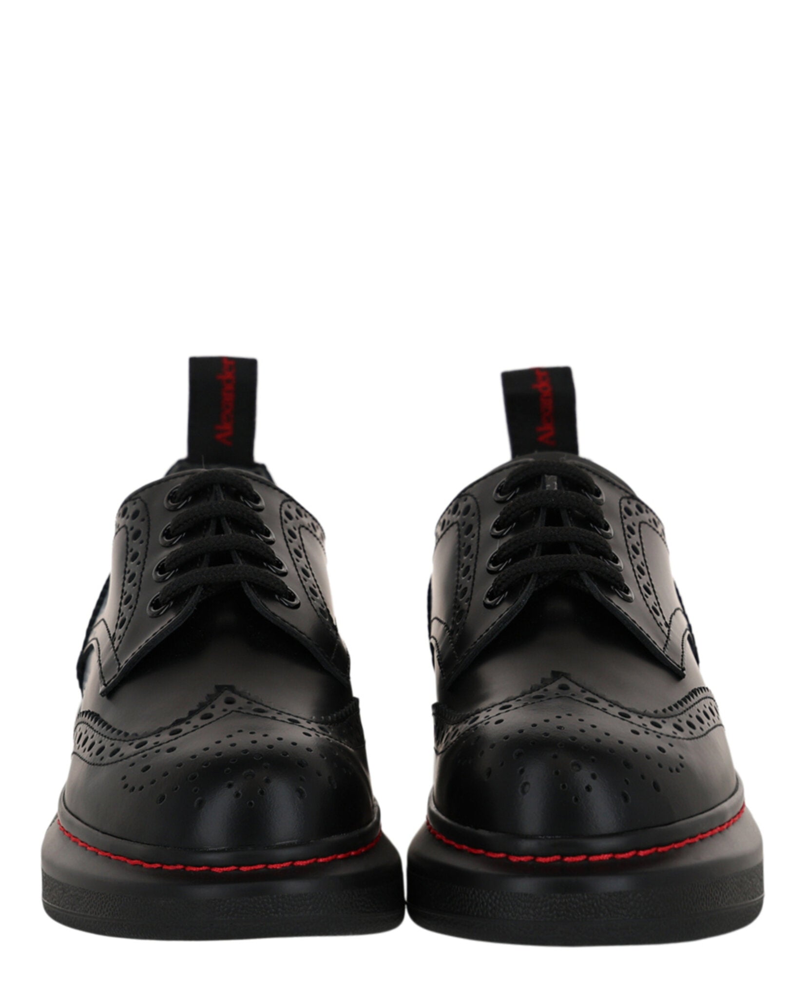 Alexander McQueen Womens Liquid Spaz Lace-Up Brogues