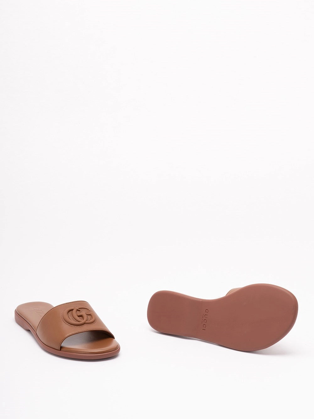 Gucci Women Slide Sandal With Double G