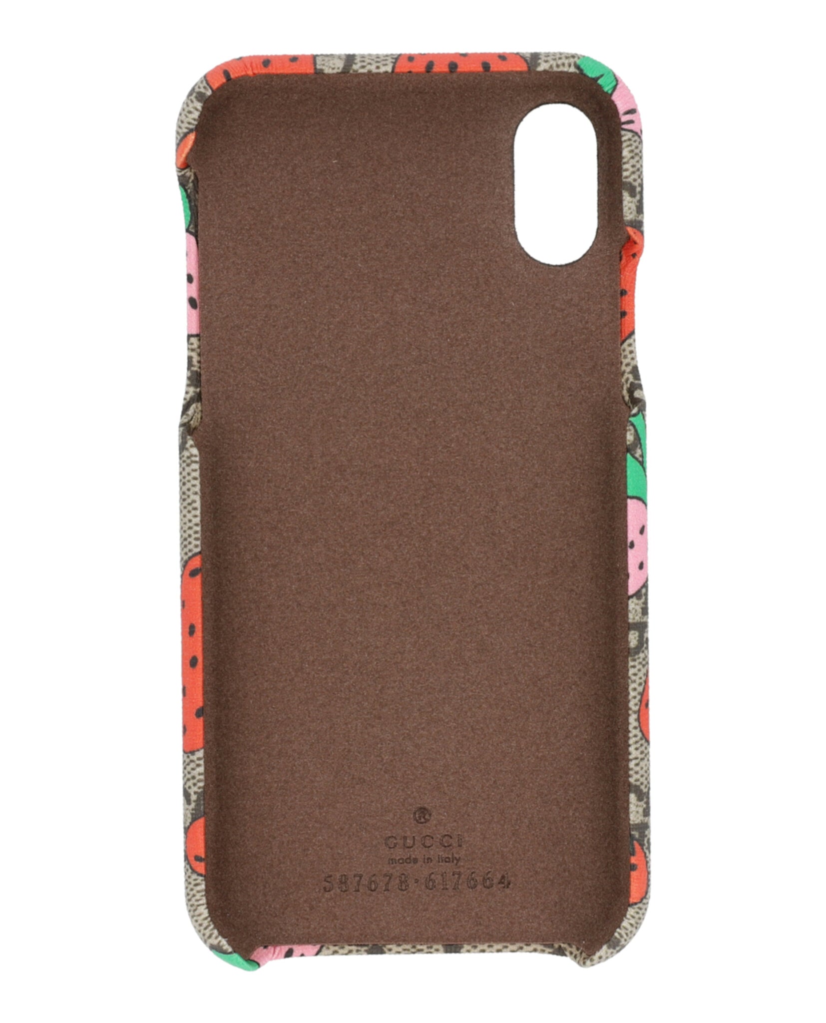 Gucci Unisex-Adult GG Supreme Strawberry iPhone X/XS Case