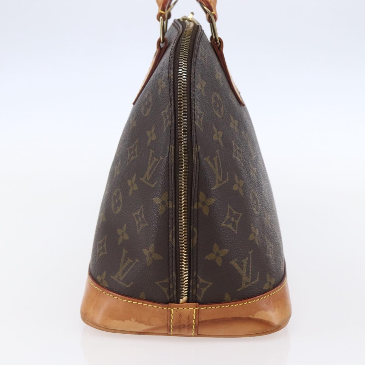 Louis Vuitton Alma Handbag Monogram Canvas Brown Canvas Handbag (Authentic Pre-Loved)