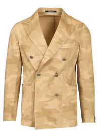 Tagliatore Men Camouflage Jacket