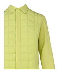 Bottega Veneta Womens Quilted Plastron Detailed Tuxedo Shirt