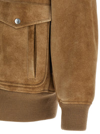 Prada Women Sheepskin Bomber Jacket