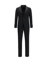 TAGLIATORE Tagliatore Men Single-Breasted Virgin Wool Suit