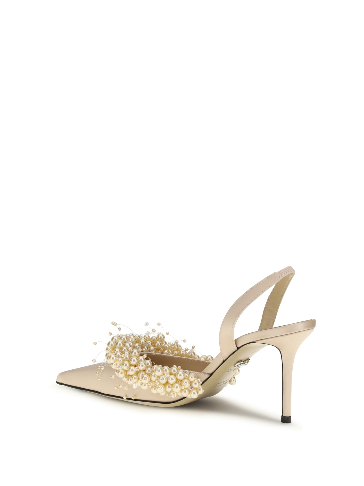 Mach & Mach Women Slingback Pumps With Pearls