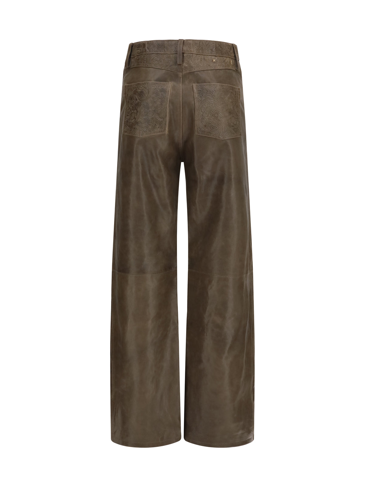 GOLDEN GOOSE Golden Goose Women Melany Leather Pants With Embroidery